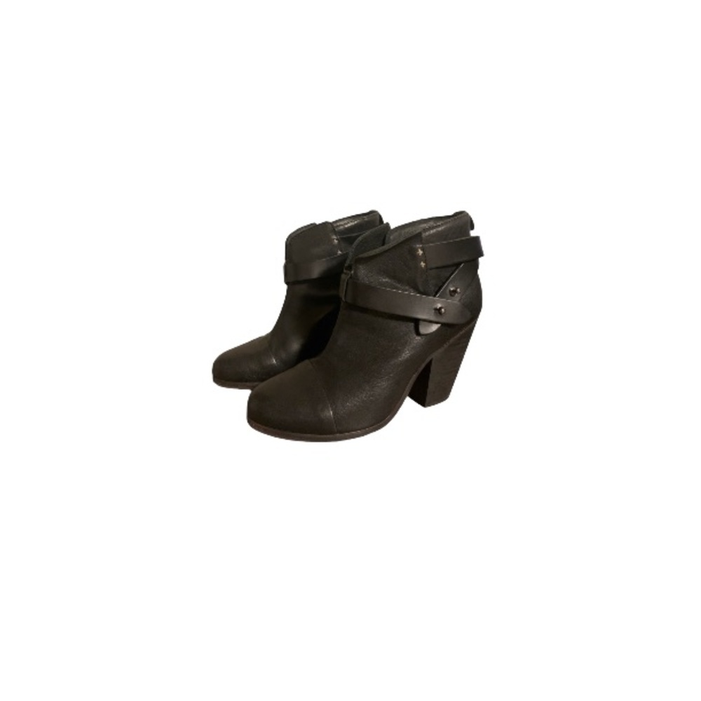 Rag & Bone Black Leather Booties - Women’s Size 36